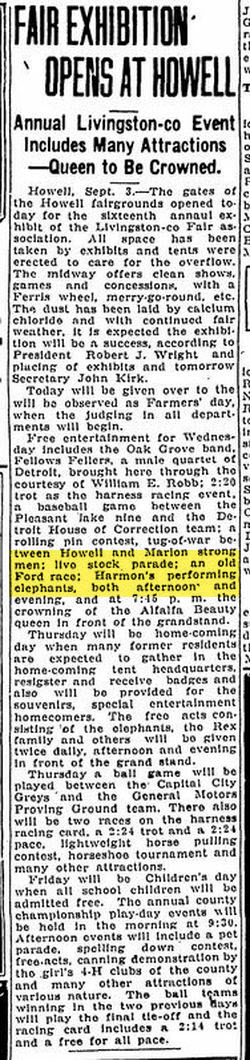 Howell Fairgrounds - Sept 1929 (newer photo)